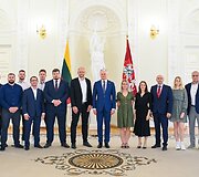 Kurtieji sportininkai su prezidentu