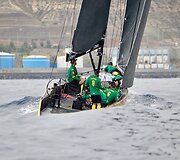 Pasaulio buriavimo taurės a&scaron;tuntfinalį Lietuva pradėjo su pergale