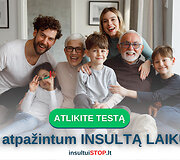 Ar gali atpažinti INSULTĄ LAIKU? 