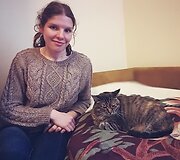 Paslaugų gavėja su i&scaron; benamystės i&scaron;gelbėta kate