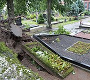 Praūžusi audra nusiaubė ir Panevėžio kapines