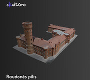 Raudonės pilies 3D vizualizacija