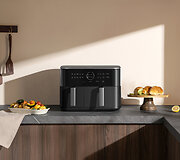 Per 15 minučių &bdquo;Xiaomi Dual Zone Air Fryer 10L&ldquo; i&scaron;sprendžia amžiną klausimą &bdquo;ką &scaron;iandien valgyti&ldquo;?  