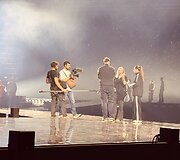 Sumai&scaron;tis M1 muzikos apdovanojimų repeticijų metu