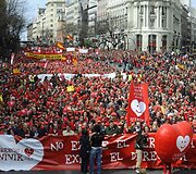 Akimirka i&scaron; protesto akcijos.