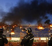 Policininkai ramina &bdquo;Red Star&ldquo; gerbėjus.