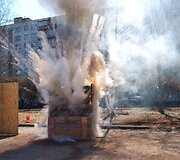 &bdquo;Shar&ldquo; kamuoliukas sprogsta i&scaron;skleisdamas didelę koncentraciją pudros.