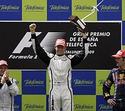 &bdquo;Brawn&ldquo; vairuotojas Jensonas Buttonas kirto fini&scaron;o liniją pirmas.