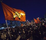 Tamilų protesto akcija