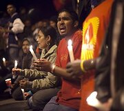 Tamilų protesto akcija