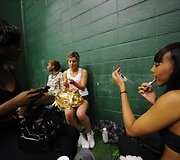Kadidatės į Apatinio trikotažo moterų amerikieti&scaron;ko futbolo lygą