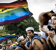 Akimirka i&scaron; 14-o gėjų ir lesbiečių parado