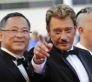 Prancūzų aktorius ir daininkas Johnny Hallyday ir Honkongo režisierius Johnnie To