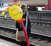 Pasitikti atlikėjo atėjo ir &bdquo;Vaikų Eurovizijos&ldquo; dalyvė Eglė Jurgaitytė.