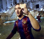 &bdquo;Barcelona&ldquo; sirgalius i&scaron;simaudė fontane.