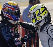 Markas Webberis ir Jensonas Buttonas
