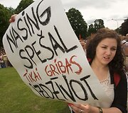 Manifestacijas &bdquo;Už Latviją! Prie&scaron; neteisingumą!&ldquo;