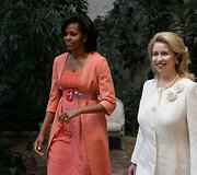 Pirmosios damos: S.Medvedeva ir M.Obama
