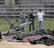 Rio de Žaneiro gaujos numu&scaron;ė policijos sraigrasparnį 