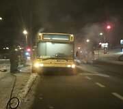 Vilniuje užsidegė autobusas