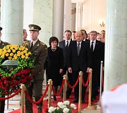 Atsisveikinimas Prezidentūroje su L.Kaczynskiu