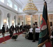 Atsisveikinimas Prezidentūroje su L.Kaczynskiu