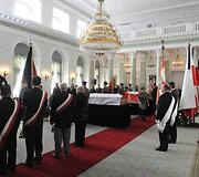 Atsisveikinimas Prezidentūroje su L.Kaczynskiu