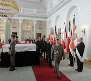Atsisveikinimas Prezidentūroje su L.Kaczynskiu