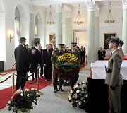 Atsisveikinimas Prezidentūroje su L.Kaczynskiu