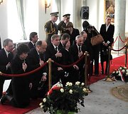 Atsisveikinimas Prezidentūroje su L.Kaczynskiu