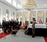 Atsisveikinimas Prezidentūroje su L.Kaczynskiu