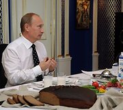 V.Putinas ir D.Medvedevas prezidentinėje rezidencijoje