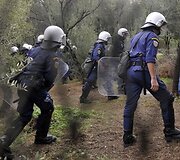 Protestas prie Akropolio Atėnuose