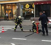 Vilniaus ugniagesiai Vokiečių gatvėje