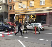 Vilniaus ugniagesiai Vokiečių gatvėje