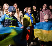 Chersono i&scaron;vadavimas sukėlė džiaugsmo protrūkį Kyjive