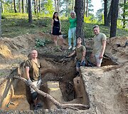 Merkinėje rasti penkių partizanų palaikai.