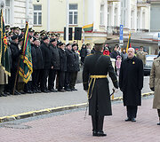 Ceremonija prie Kra&scaron;to apsaugos ministerijos