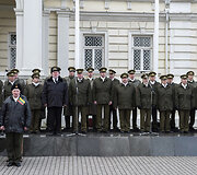 Ceremonija prie Kra&scaron;to apsaugos ministerijos