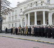 Ceremonija prie Kra&scaron;to apsaugos ministerijos