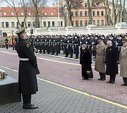 Ceremonija prie Kra&scaron;to apsaugos ministerijos