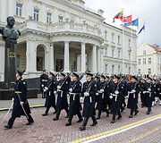 Ceremonija prie Kra&scaron;to apsaugos ministerijos