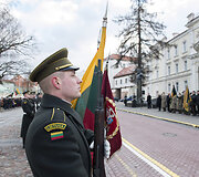 Ceremonija prie Kra&scaron;to apsaugos ministerijos