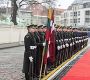 Lietuvoje su oficialiu vizitu lankėsi Latvijos kariuomenės vadas generolas leitenantas Raimondas Graubė.