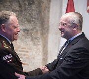 Lietuvoje su oficialiu vizitu lankėsi Latvijos kariuomenės vadas generolas leitenantas Raimondas Graubė.