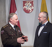 Lietuvoje su oficialiu vizitu lankėsi Latvijos kariuomenės vadas generolas leitenantas Raimondas Graubė.