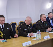 Lietuvoje su oficialiu vizitu lankėsi Latvijos kariuomenės vadas generolas leitenantas Raimondas Graubė.