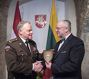 Lietuvoje su oficialiu vizitu lankėsi Latvijos kariuomenės vadas generolas leitenantas Raimondas Graubė.