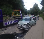 Avarija ties smegduobe Rasų gatvėje