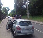 Avarija ties smegduobe Rasų gatvėje